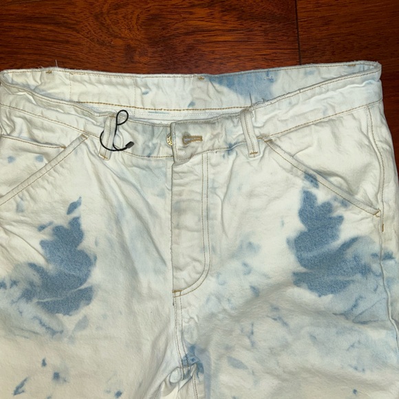 White & Blue Tie Dye Jeans - Picture 5 of 10